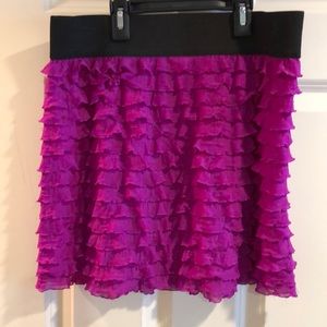 Free People ruffled skirt